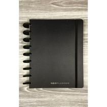 Capa para caderno de disco Neoplanner - Couro Preto Capa para caderno de disco Neoplanner - Couro Preto