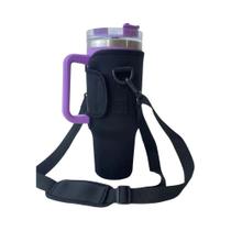 Capa Para Caneca De 40 Oz Com Alça Ajustável E Canudo Para Suporte De Garrafa De Água Stanley