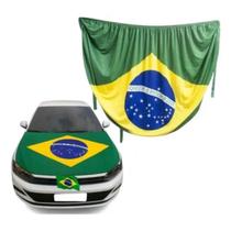 Capa Para Capo De Carro Bandeira Do Brasil Copa 110x150cm - Bem Brasil