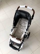 Capa para carrinho de bebê cinza