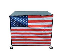 Capa para carrinho de refrigeração rolante impermeável de 80 Qt American Flag