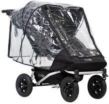Capa para carrinho duplo Mountain Buggy Duet, Storm, Clear