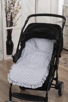 capa para carrinho e bebe conforto unissex chevrom para carrinho 100 % Algodão - Super Resistente!