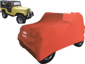 Capa Para Carro De Tecido Lycra Jeep Willys Anti-risco