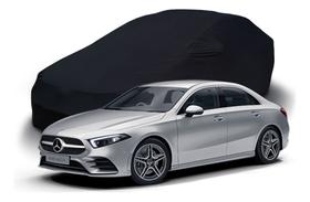 Capa Para Carro Sedan Preto Em Tecido Lycra C/ Elástico
