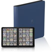 Capa para cartas colecionáveis Nocyyert com 1000+ bolsos, azul, em couro PU