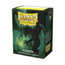 Capa para cartas Dragon Shield Matte Dual: Power 100 Metallic Green Capa para cartas Dragon Shield Matte Dual: Power 100 Metallic Green