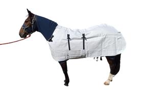 Capa para cavalo conjunto Legging e capa de saco branco Exposições