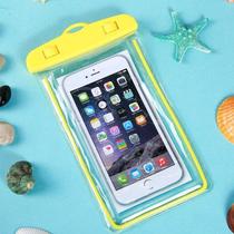 Capa para celular a prova d'água transparente universal