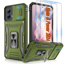 Capa para celular ATUMP Moto G Power 5G 2024 6,7", à prova de choque, verde-oliva