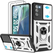 Capa para celular ATUMP Note 20 5G 6,7" prata à prova de choque