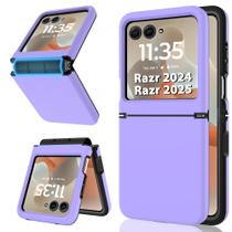 Capa para celular ATUMP para Motorola Razr 2024/2025 roxa