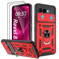 Capa para Celular ATUMP para T-Mobile REVVL 8 Antichoque Vermelha Capa para Celular ATUMP para T-Mobile REVVL 8 Antichoque Vermelha