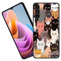 Capa para Celular BFUKVOU Galaxy A27 5G 6,7" Gatos Coloridos