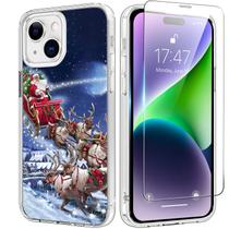 Capa para celular Bicol iPhone 15 Plus 6,7" Christmas Clear