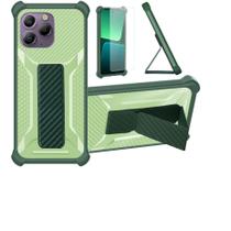 Capa para Celular bojioderf Blackview A96 Híbrida Magnética Verde