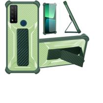 Capa para Celular bojioderf TCL 20 SE Verde Magnética Dobrável Capa para Celular bojioderf TCL 20 SE Verde Magnética Dobrável