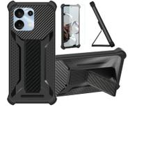 Capa para celular bojioderf Umidigi Note 90 G9 híbrida preta Capa para celular bojioderf Umidigi Note 90 G9 híbrida preta