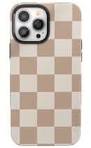 Capa para celular Casely Fit Check Neutral Checkerboard iPhone 13 Pro Max