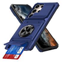 Capa para celular COTDINFOR para Samsung Galaxy S24 Ultra com porta-cartões Capa para celular COTDINFOR para Samsung Galaxy S24 Ultra com porta-cartões