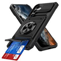 Capa para celular COTDINFOR para Samsung Galaxy S25 Plus com carteira e anel Capa para celular COTDINFOR para Samsung Galaxy S25 Plus com carteira e anel