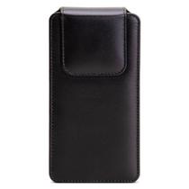 CAPA PARA CELULAR COURO CLIP CINTO PREMIUM P 14,5x7x1,5cm PRETO