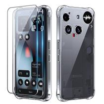 Capa para Celular Fhyeugfy Nothing Phone 3 Transparente TPU Kit com 2 Unidades