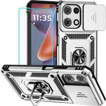 Capa para Celular HNHYGETE Moto G 5G 2025 Prata Antichoque Capa para Celular HNHYGETE Moto G 5G 2025 Prata Antichoque