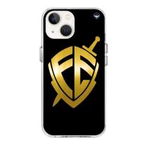 Capa para Celular Iphone Escudo da Fé em Dourado Proteção e Estilo