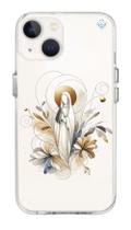 Capa para Celular Iphone Nossa Senhora Minimalista Fé com Delicadeza e Elegância