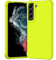 Capa para celular KIOMY Galaxy S22+ verde neon à prova de choque