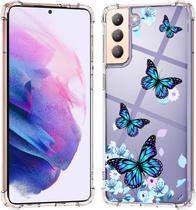 Capa para celular KIOMY Samsung Galaxy S21 5G Clear Butterfly