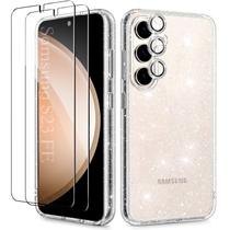 Capa para celular KIOMY Samsung Galaxy S23 FE 5G Glitter Clear Capa para celular KIOMY Samsung Galaxy S23 FE 5G Glitter Clear