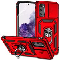 Capa para celular M MAIKEZI Galaxy S20 6.2" Vermelha Militar