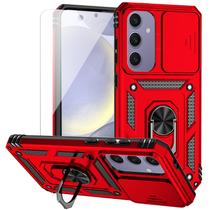 Capa para celular M MAIKEZI Galaxy S24 FE Red Magnetic Kickstand