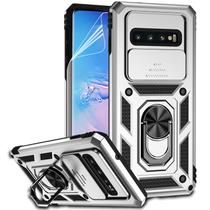 Capa para celular M MAIKEZI Samsung Galaxy S10 Silver Dual Layer