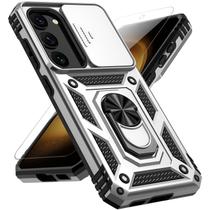 Capa para Celular M MAIKEZI Samsung Galaxy S23 6,1" Prata com Anel 360 Capa para Celular M MAIKEZI Samsung Galaxy S23 6,1" Prata com Anel 360