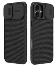 Capa para celular Mangix iPhone 16 fina à prova de choque com tampa deslizante Capa para celular Mangix iPhone 16 fina à prova de choque com tampa deslizante