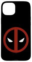 Capa para Celular Marvel Deadpool Logo Minimalista iPhone 15 Plus