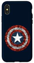 Capa para Celular Marvel Escudo do Capitão América para iPhone X/XS