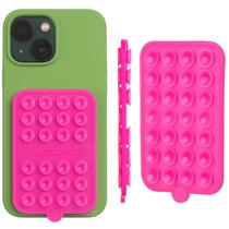 Capa para Celular OCTOBUDDY com Suporte de Silicone Dupla Face Rosa Choque Capa para Celular OCTOBUDDY com Suporte de Silicone Dupla Face Rosa Choque