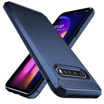Capa para celular Osophter LG V60 ThinQ TPU à prova de choque (azul)