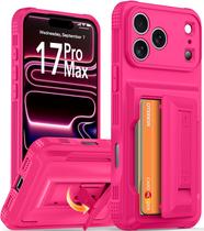 Capa para celular Oterkin iPhone 17 Pro Max Wallet rosa Capa para celular Oterkin iPhone 17 Pro Max Wallet rosa