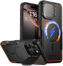 Capa para celular Poetic Neon compatível com iPhone 16 Pro Max preta