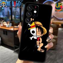 Capa para celular S24Ultra - One Piece Monkey D, Luffy com caveira - Capinha