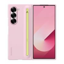 Capa para celular SAMSUNG Galaxy Z Fold 6 S Pen com suporte rosa