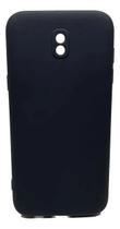 Capa Para Celular Samsung Silicone Aveludada J7 Pro Cores Preto Lisa