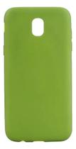 Capa Para Celular Samsung Silicone Aveludada J7 Pro Cores Verde Lisa