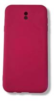 Capa Para Celular Samsung Silicone Aveludada J7 Pro Cores Vermelho Lisa