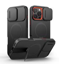 Capa para celular SURITCH para iPhone 16 Pro Max 6,9" com suporte magnético Capa para celular SURITCH para iPhone 16 Pro Max 6,9" com suporte magnético
